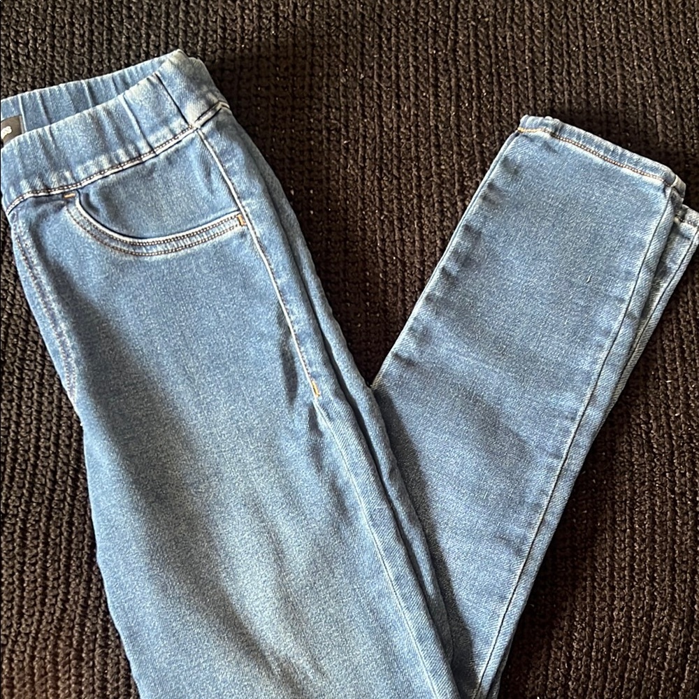 Express Blue Skinny Jeans with Stretch